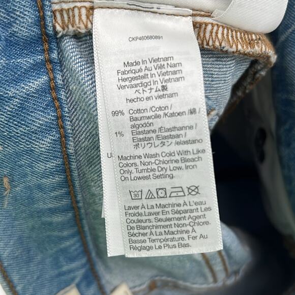 Madewell Women's The Perfect Vintage Jean with busted knee - Light Wash - 23T - Picture 6 of 10